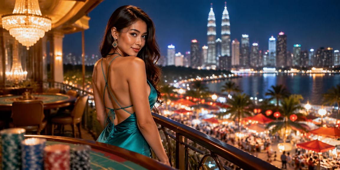 Pemandangan Kuala Lumpur dengan tema pertaruhan sukan